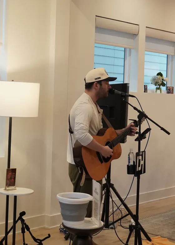 Live music at the engagement party